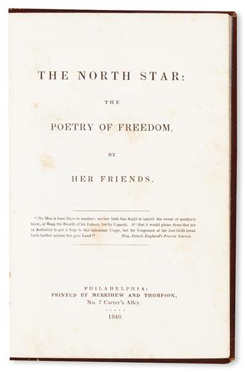 (SLAVERY AND ABOLITION--POETRY.) The North Star, the Poetry of Freedom, By Her Friends.